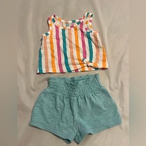 Used- Baby Gap 2 piece Set,  Multi Color, Size- 0-3 Months